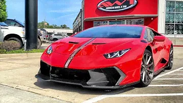 AWTHTX - Lamborghini Huracan Rolling On 20" Front & 21" Rear Vossen Forged VPS-310 wheels