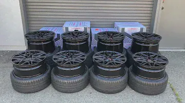 VOSSEN HF-7 GLOSS BLACK - CORVETTE C8 - WHEEL DESIGNERS